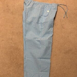 Stephanie Rogers Blue Checkered Straight Leg Pants